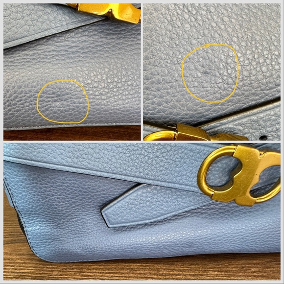 Tory Burch Gemini Link Camera Bag Blue - Picture 11 of 11